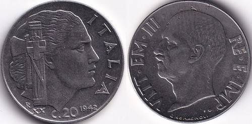 Centesimi 1942 xx italia - centesimi, r