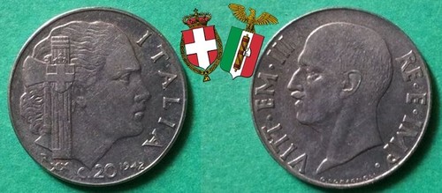 Moneta regno italia 20 - moneta,