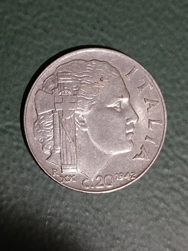 Moneta italia regno 20 - italia,