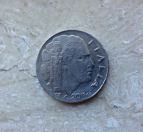 Centesimi lire 1942 - lire, italia