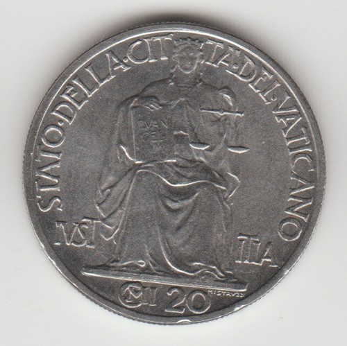 Pio xii vaticano centesimi - vaticano, 20